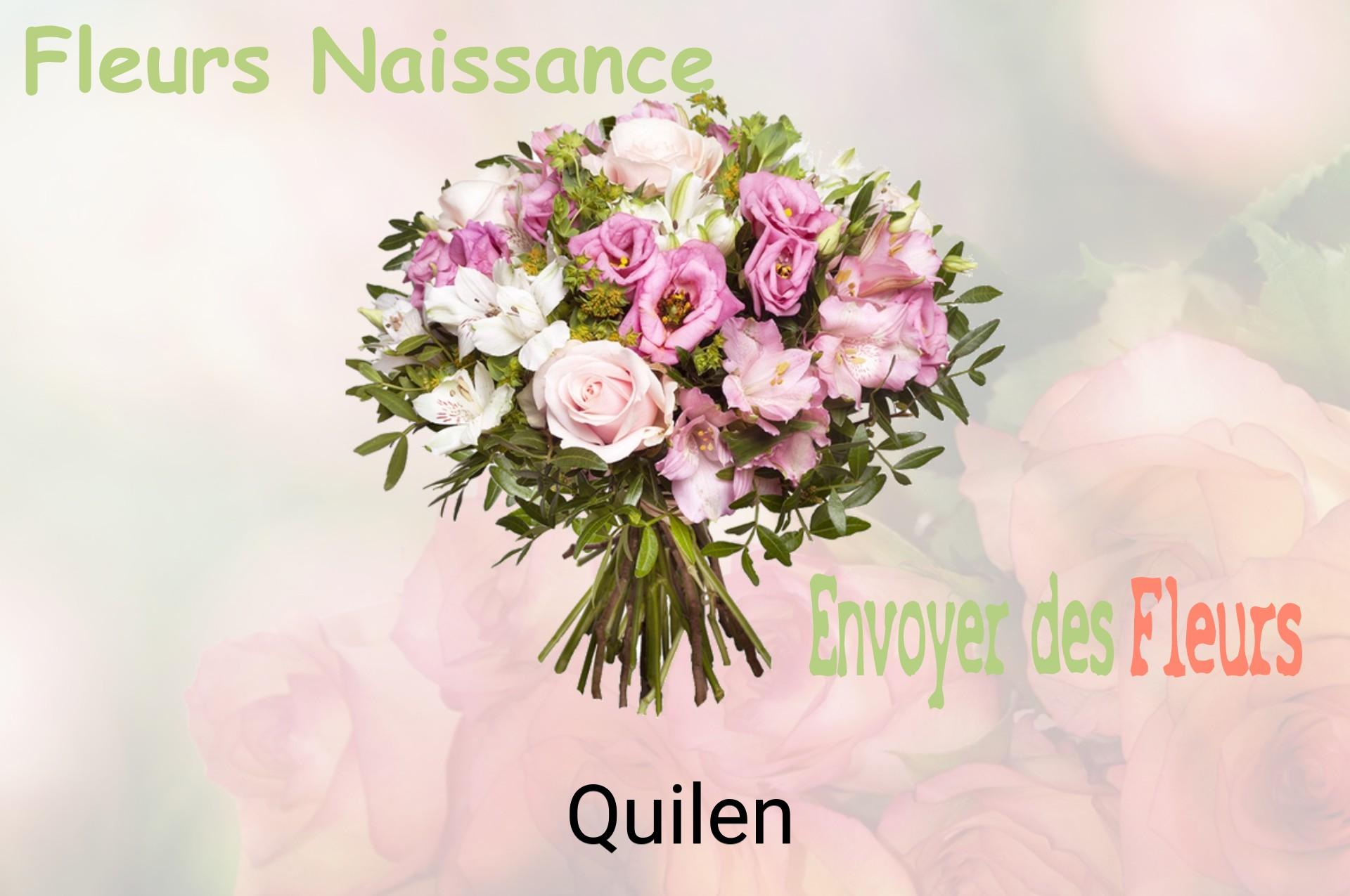 Bouquet de fleurs de naissance livré à Quilen
